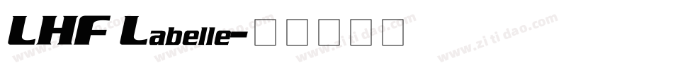 LHF Labelle字体转换
